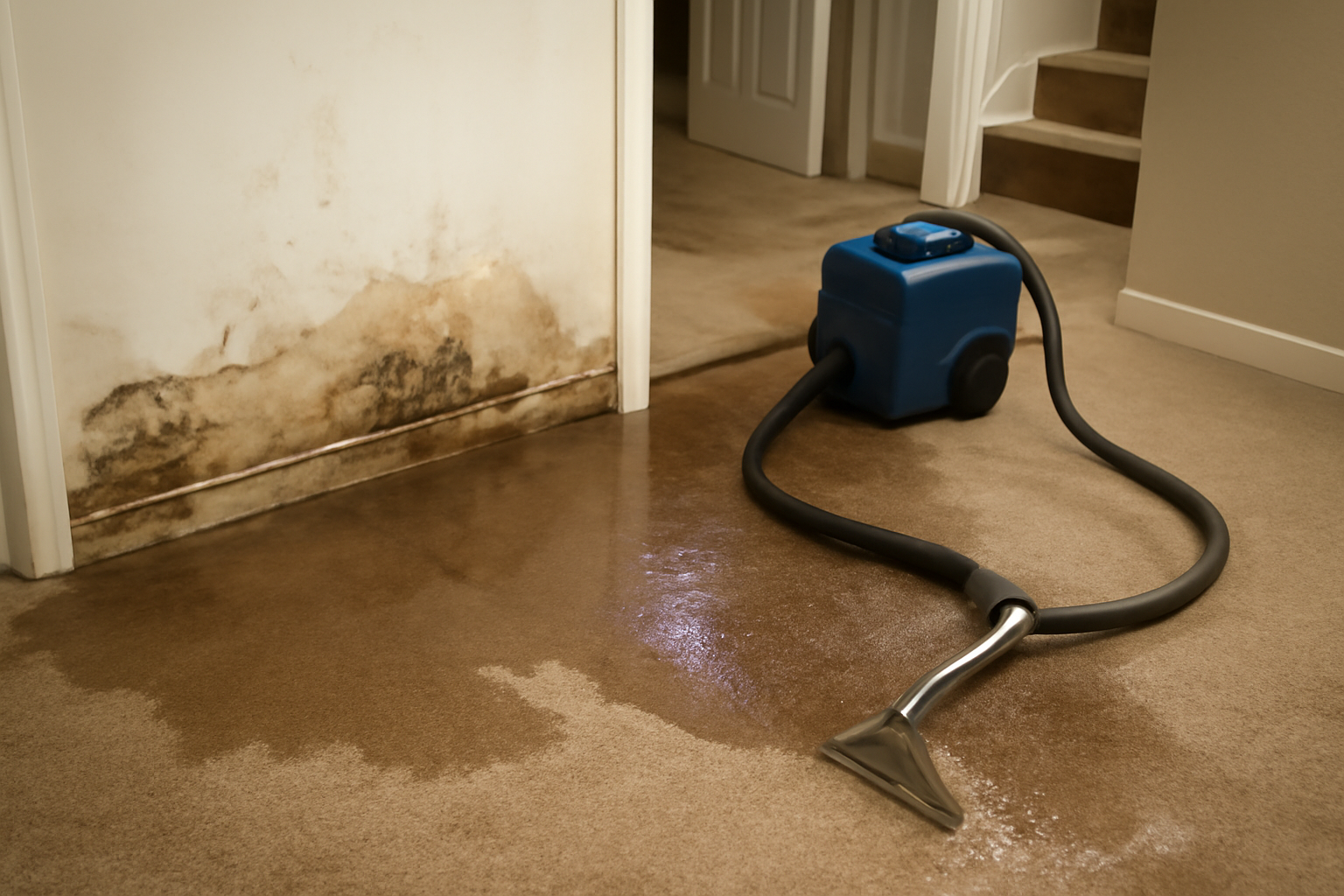 Basement Water Extraction in Medina, WA