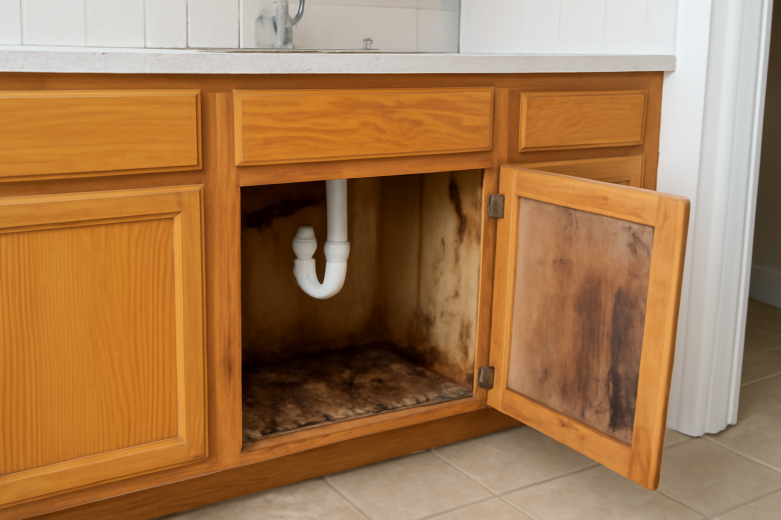 Cabinet Water Damage Repair in Mountlake Terrace, WA
