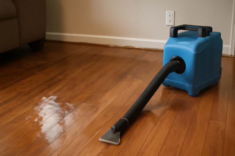 Hardwood Floor Water Extraction