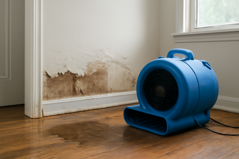 High-Velocity Air Mover Drying