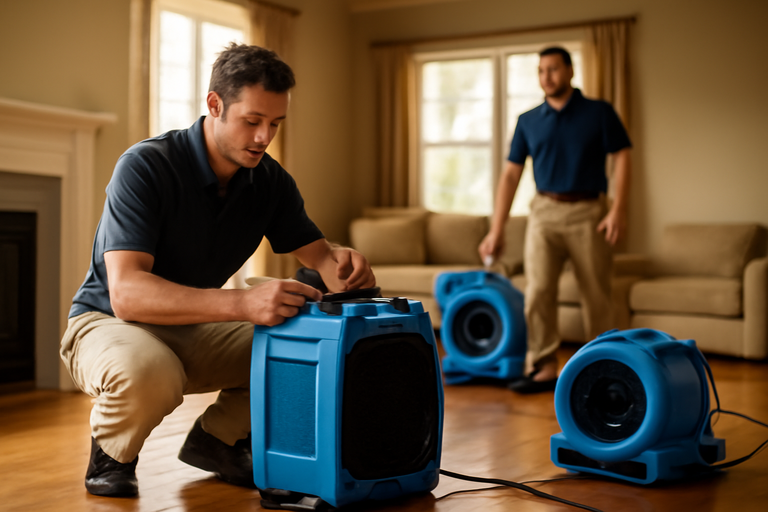 Water damage restoration service