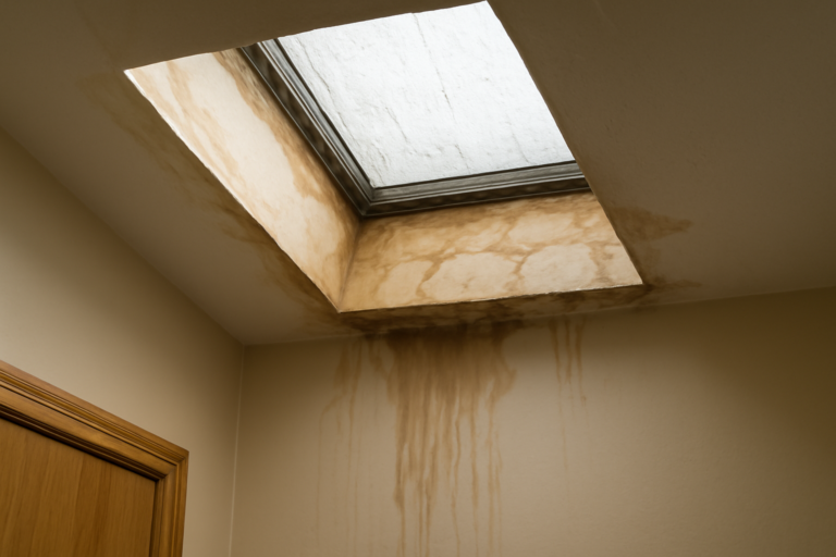 Skylight Leak Water Removal