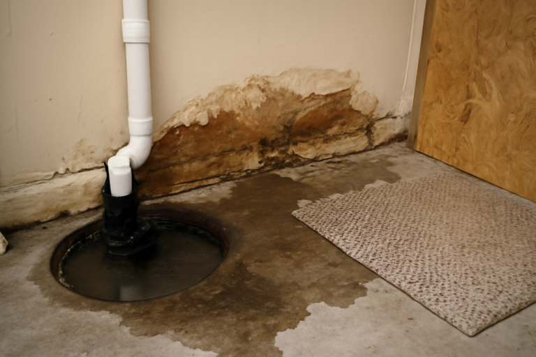Sump Pump Overflow Water Removal