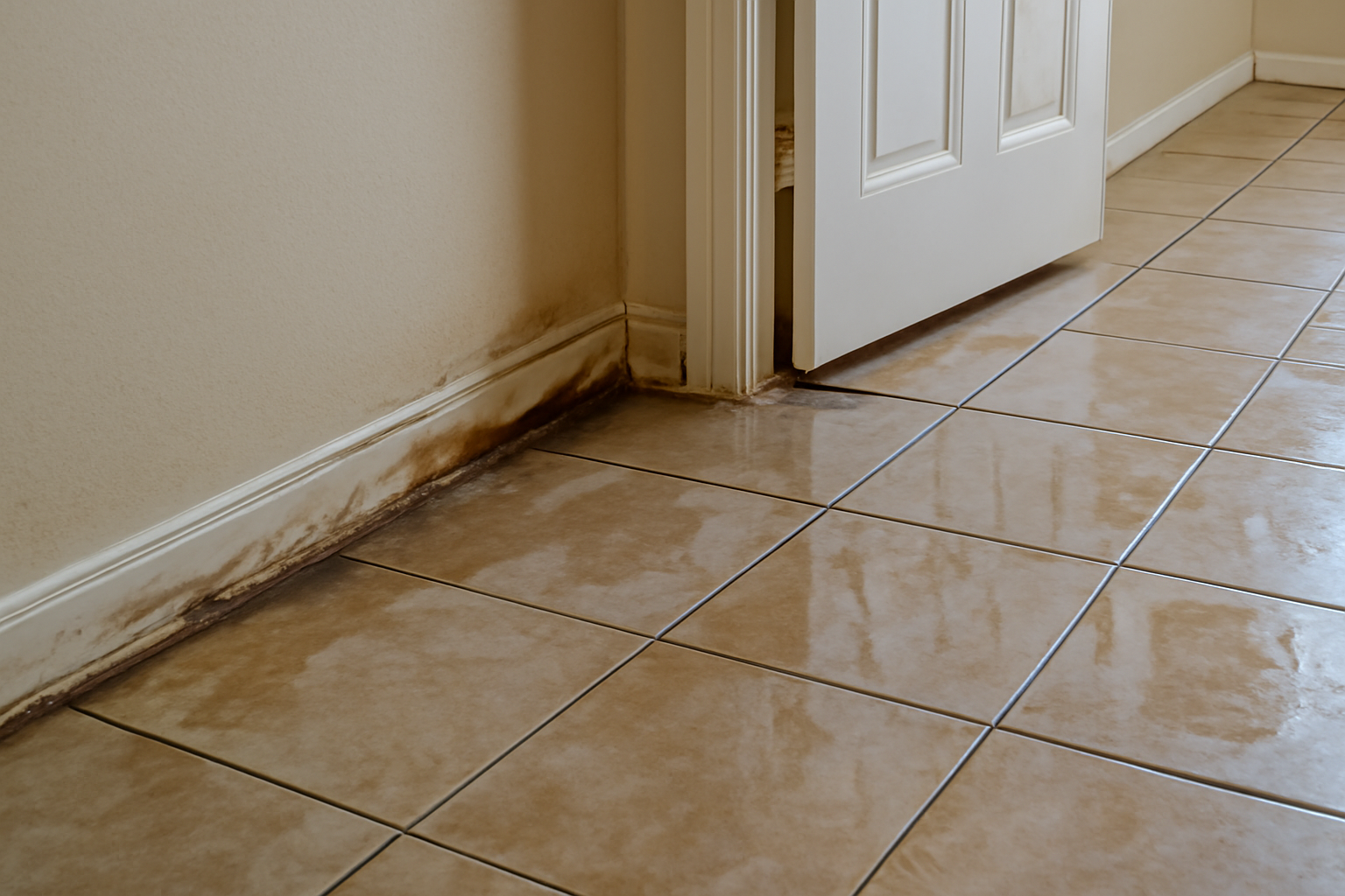 Tile Floor Water Damage Restoration in Des Moines, WA