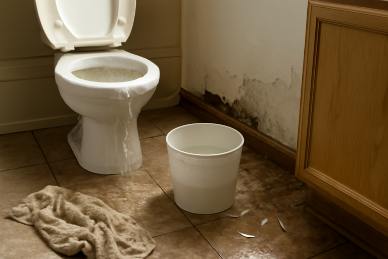 Toilet Overflow Water Removal